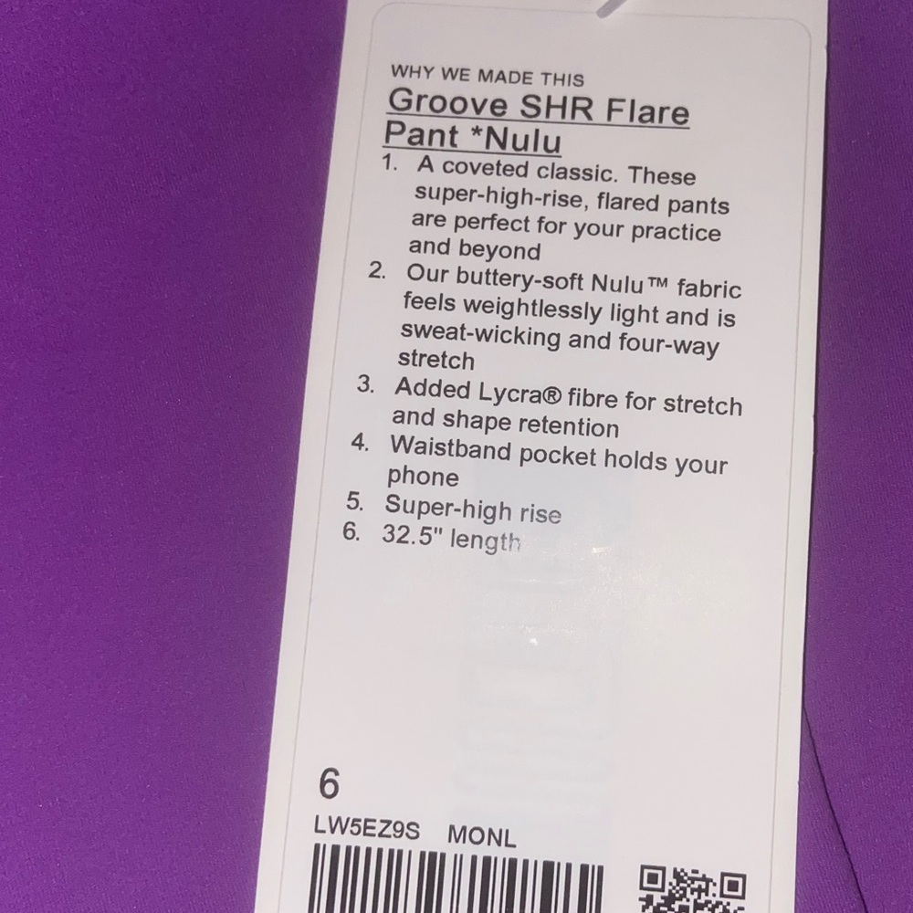 lululemon athletica Bright Purple Flare Leggings - Picture 7 of 9